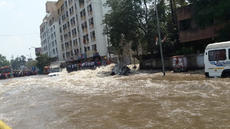 पुण्यातील कालवा फुटला की फोडला – काँग्रेस पुण्यातील कालवा फुटला की फोडला – काँग्रेस