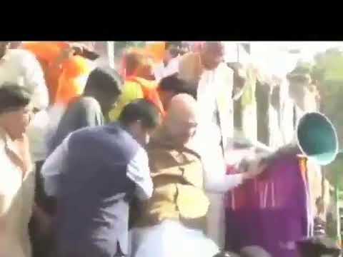 स्टेजवरुन कोसळले अमित शाह, नवाब मलिकांनी शेअर केला व्हिडीओ !