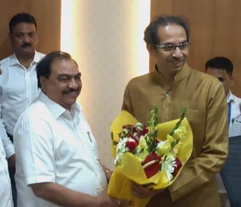 मुख्यमंत्री उद्धव ठाकरेंसोबत या विषयावर चर्चा झाली, एकनाथ खडसेंनी दिली माहिती!