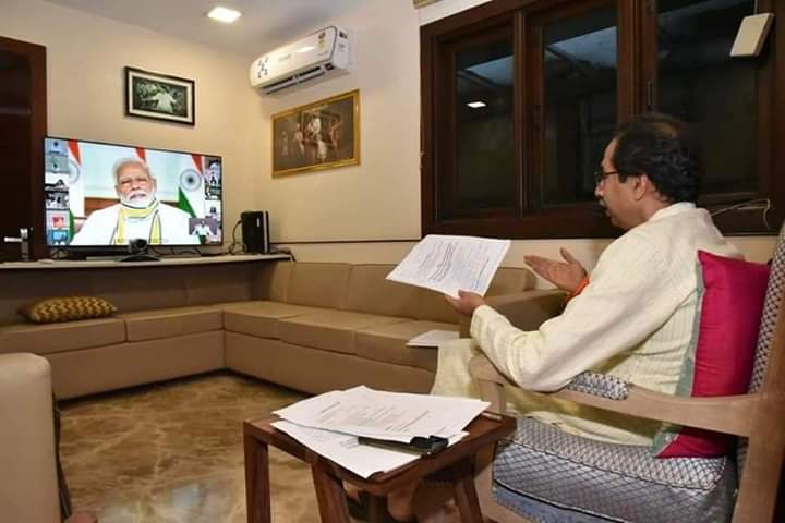 पंतप्रधान नरेंद्र मोदींनी साधला देशभरातील मुख्यमंत्र्यांशी संवाद, मुख्यमंत्री उद्धव ठाकरेंनी केली ‘ही’ मागणी ! पंतप्रधान नरेंद्र मोदींनी साधला देशभरातील मुख्यमंत्र्यांशी संवाद, मुख्यमंत्री उद्धव ठाकरेंनी केली ‘ही’ मागणी !