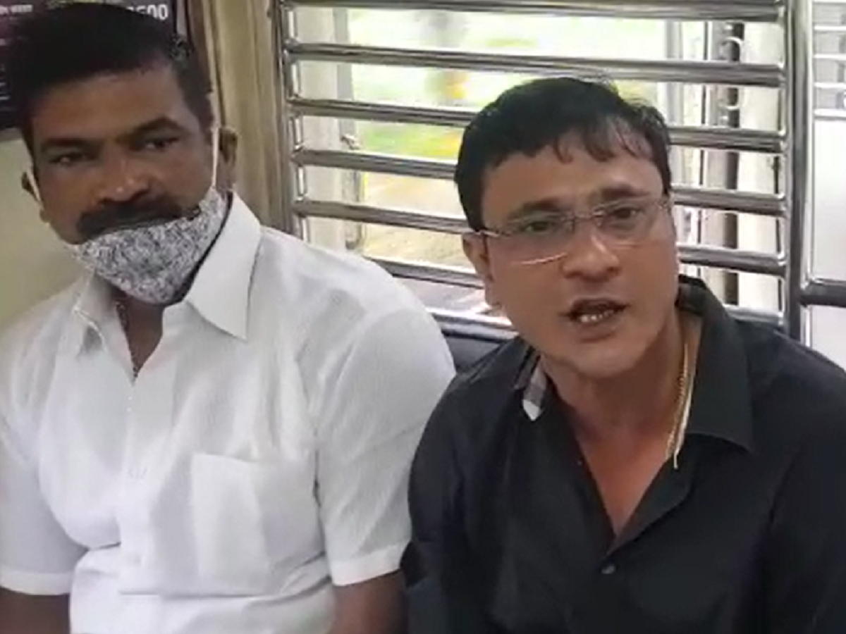 मनसे नेत्यांचा गनिमी कावा, पोलिसांच्या नोटीसीनंतरही केला रेल्वेनं प्रवास ! पाहा व्हिडीओ