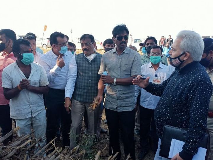 मराठवाड्यातील नुकसानीची केंद्रीय पथकातर्फे पाहणी